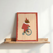 Vintage Circus Bear – Nursery & Kids Canvas Wall Art
