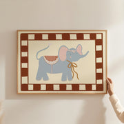 Vintage Circus Elephant – Nursery & kids wall art