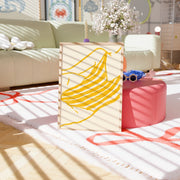 Striped Towel – Art mural côtier