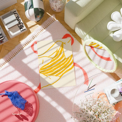Striped Towel Wall Art - Abstract Coastal Summer Print