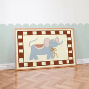 Vintage Circus Elephant – Nursery & kids wall art