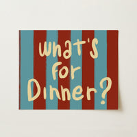 Menu du dîner, Décoration murale de cuisine