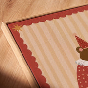 Vintage Circus Bear – Nursery & Kids Canvas Wall Art