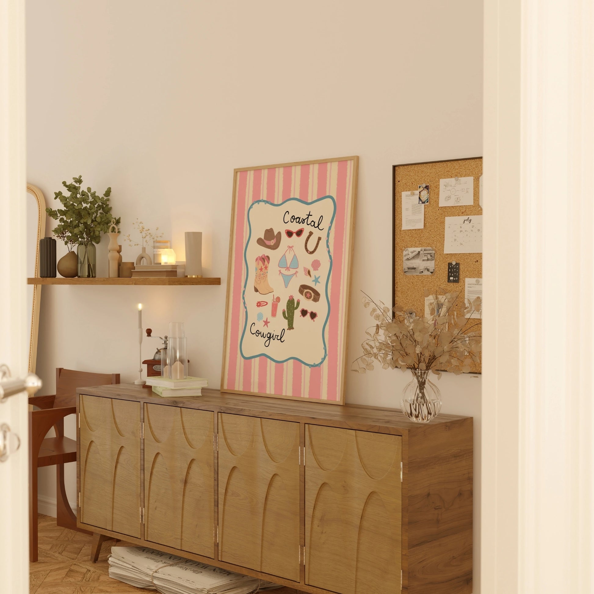 Coastal Cowgirl Wall Art