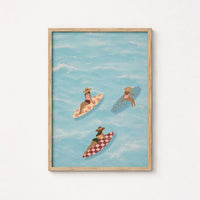 Surf Up Wall Art - Poster colorato con tavola da surf