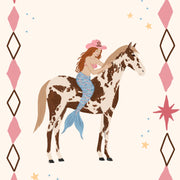 Pink Rodeo Cowgirl – Arte de pared costero