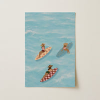 Surf Up Wall Art - Poster colorato con tavola da surf