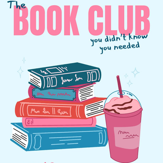 Book Club Print – Blue Reading Quote Wall Art