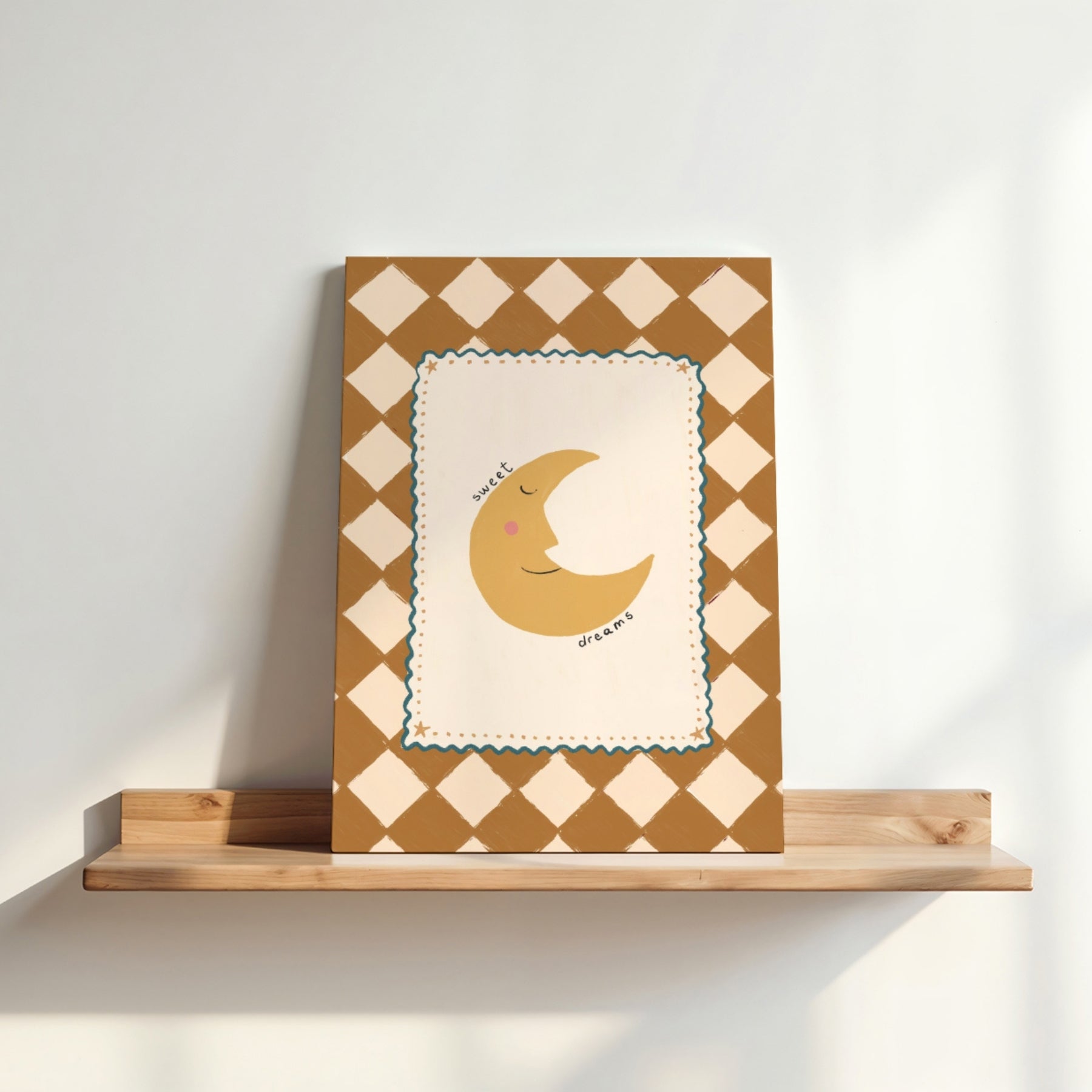 Sweet Dreams Moon Nursery Canvas Print