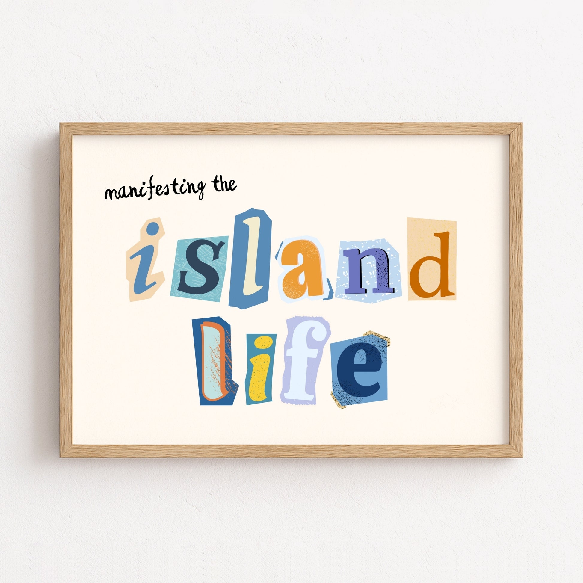 Décoration murale Island Life – Impression Manifesting Tropical Summer