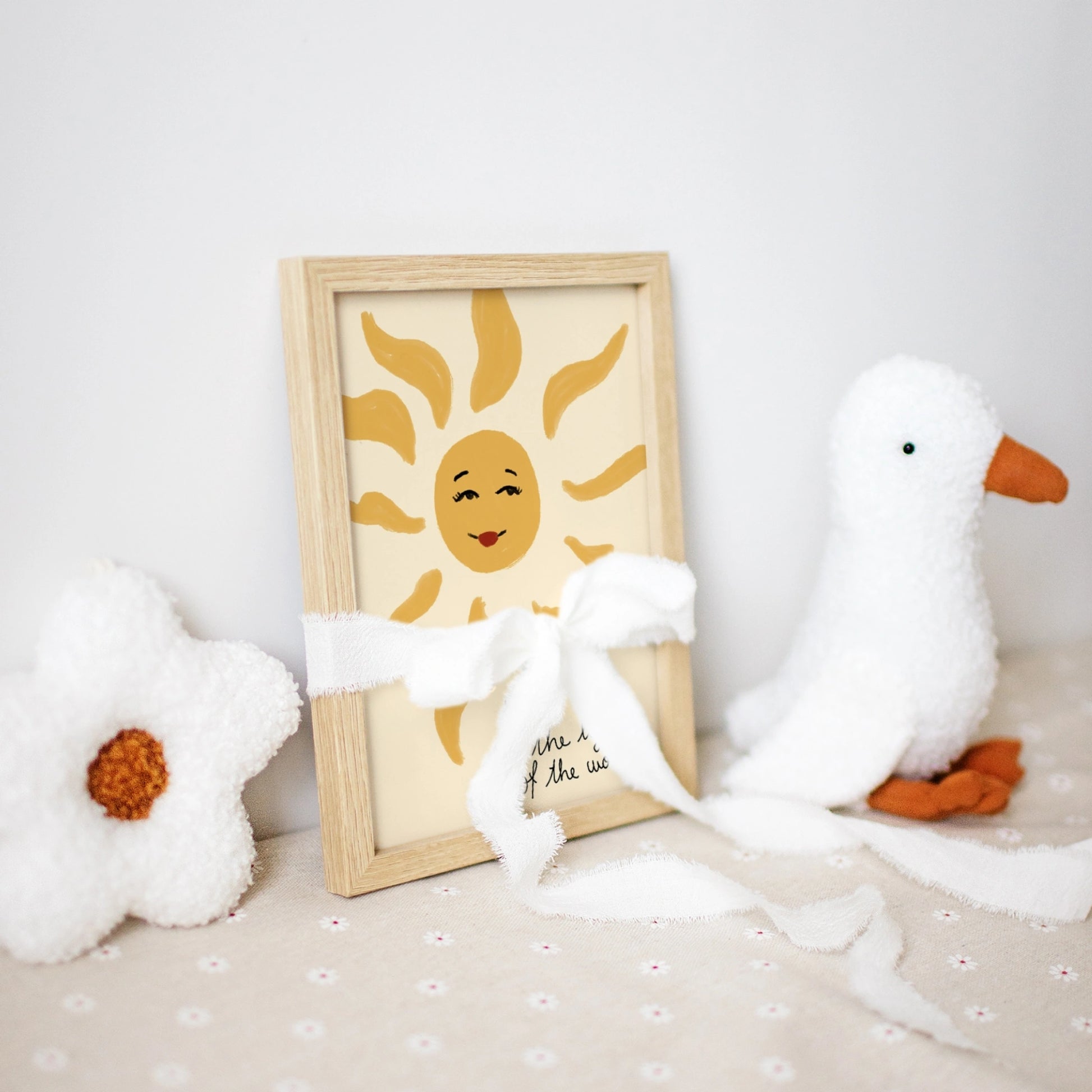 Poster vintage a righe per la cameretta dei bambini