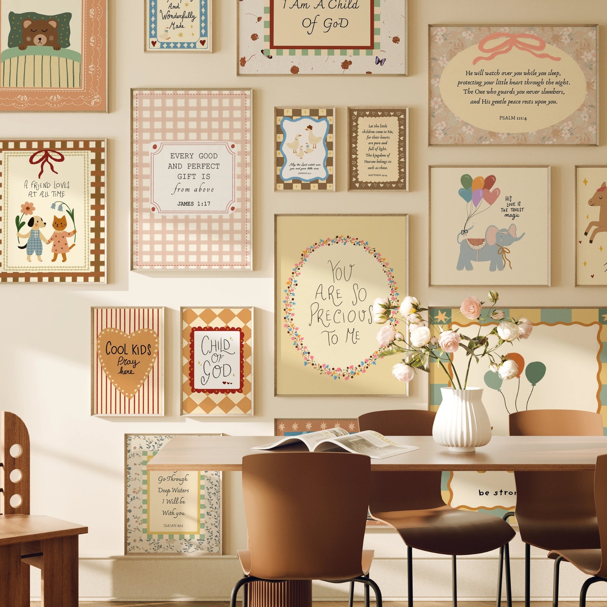 Handmade Christian Nursery, over 50 prints