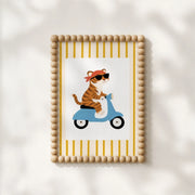 Tiger Scooter – Nursery & kids wall art