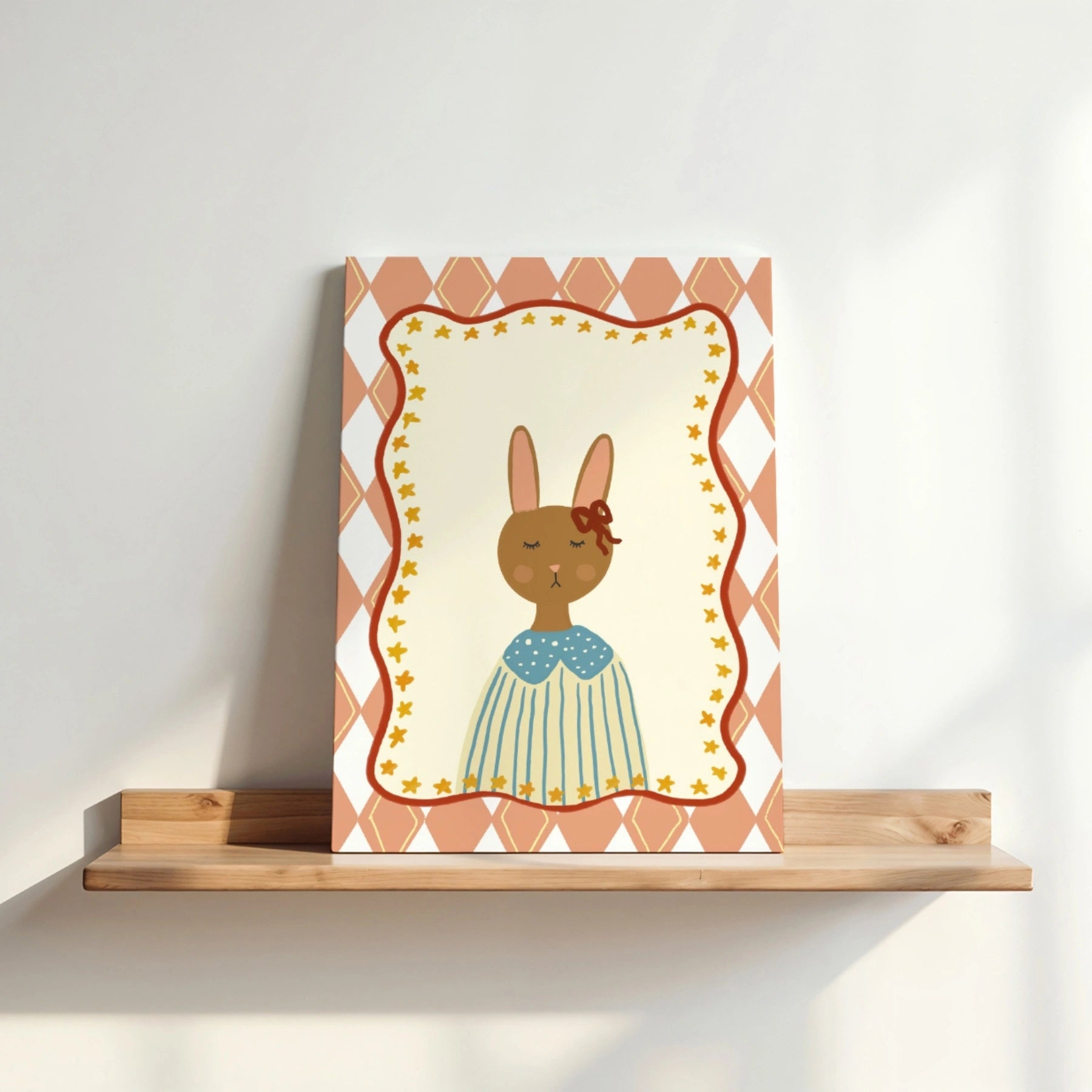 Vintage Bunny Canvas Wall Art