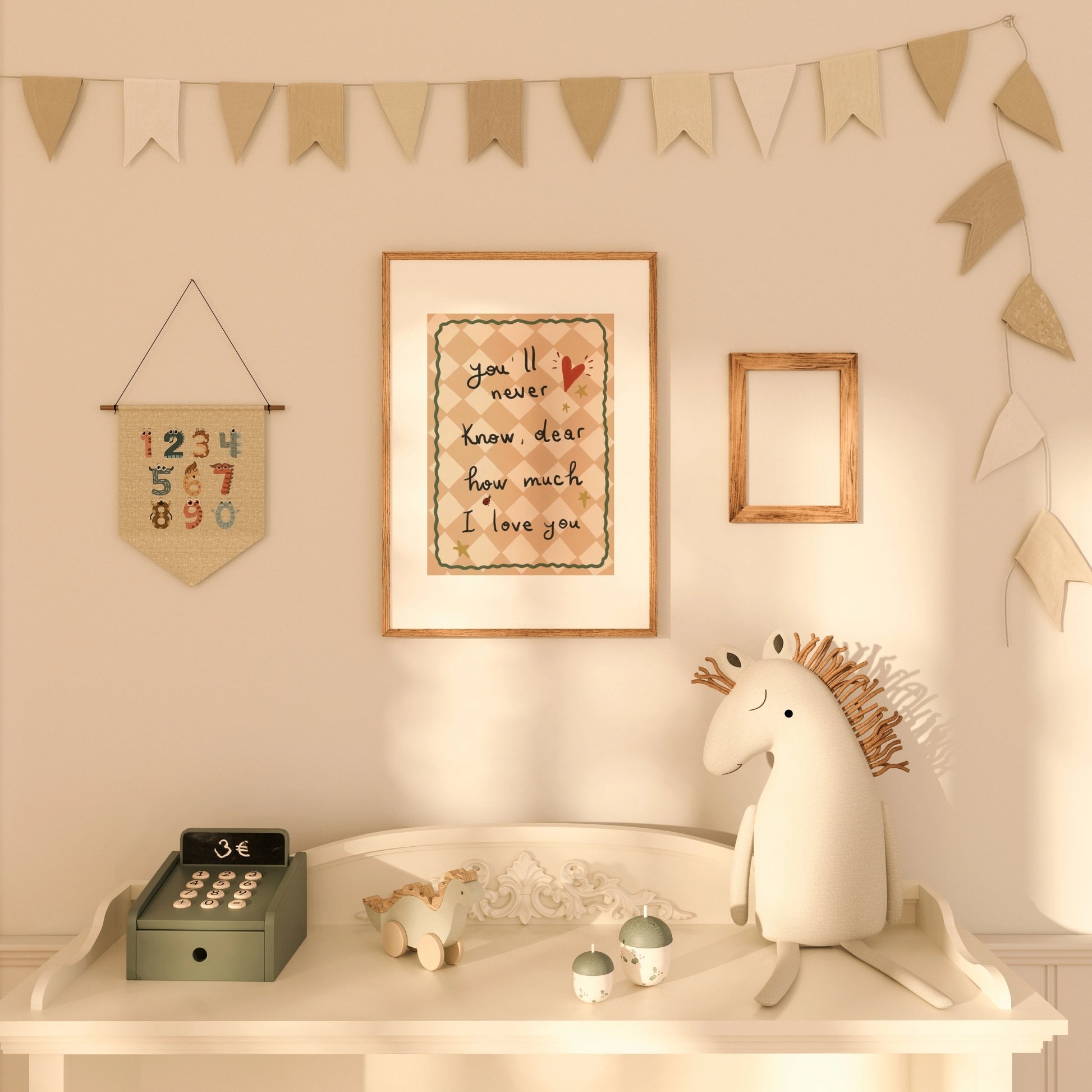 Impression pour chambre d'enfant : chiot et chaton – Décoration murale animalière mignonne pour enfants