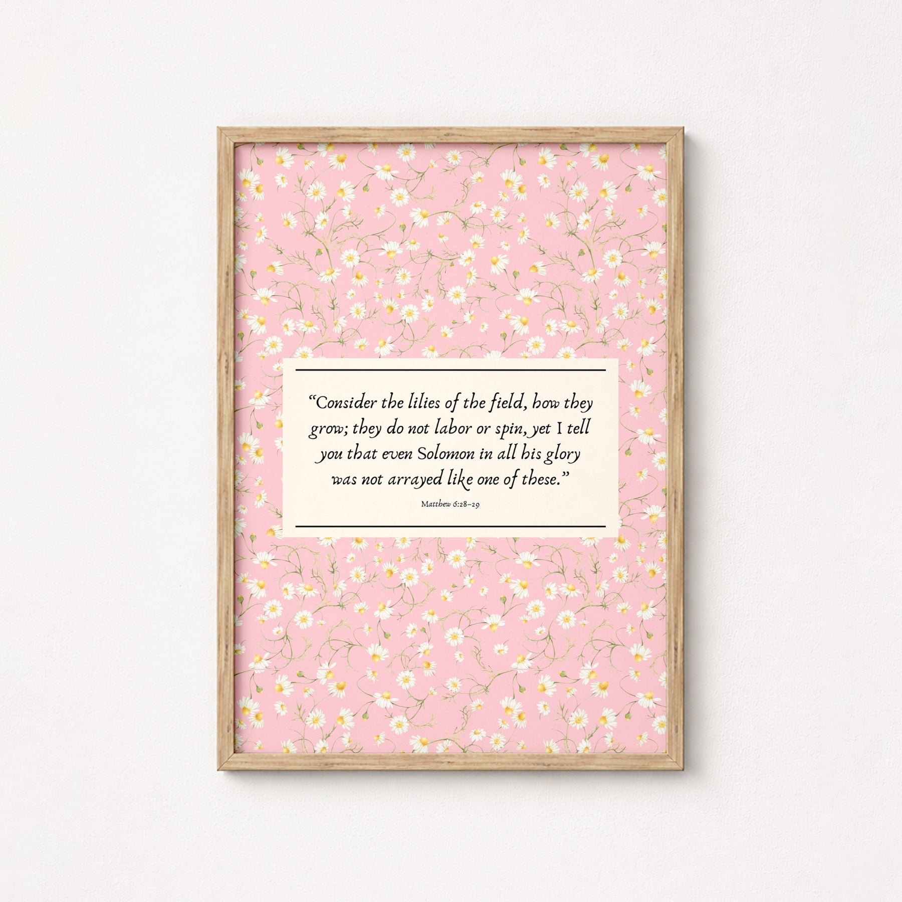 Pink Faith Art, Christian Wall Decor