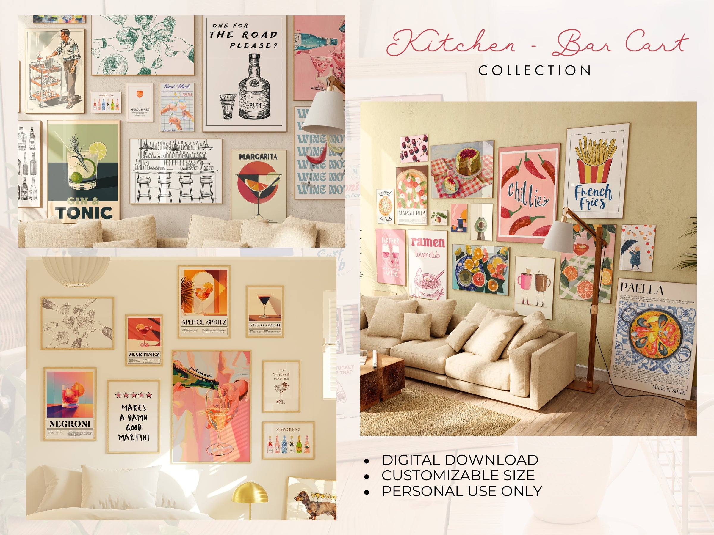 handmade kitchen, over 100 prints - digital wall art... Digital Wall Art Prints for Home Decor | Wallify – Digital Wall Art ...