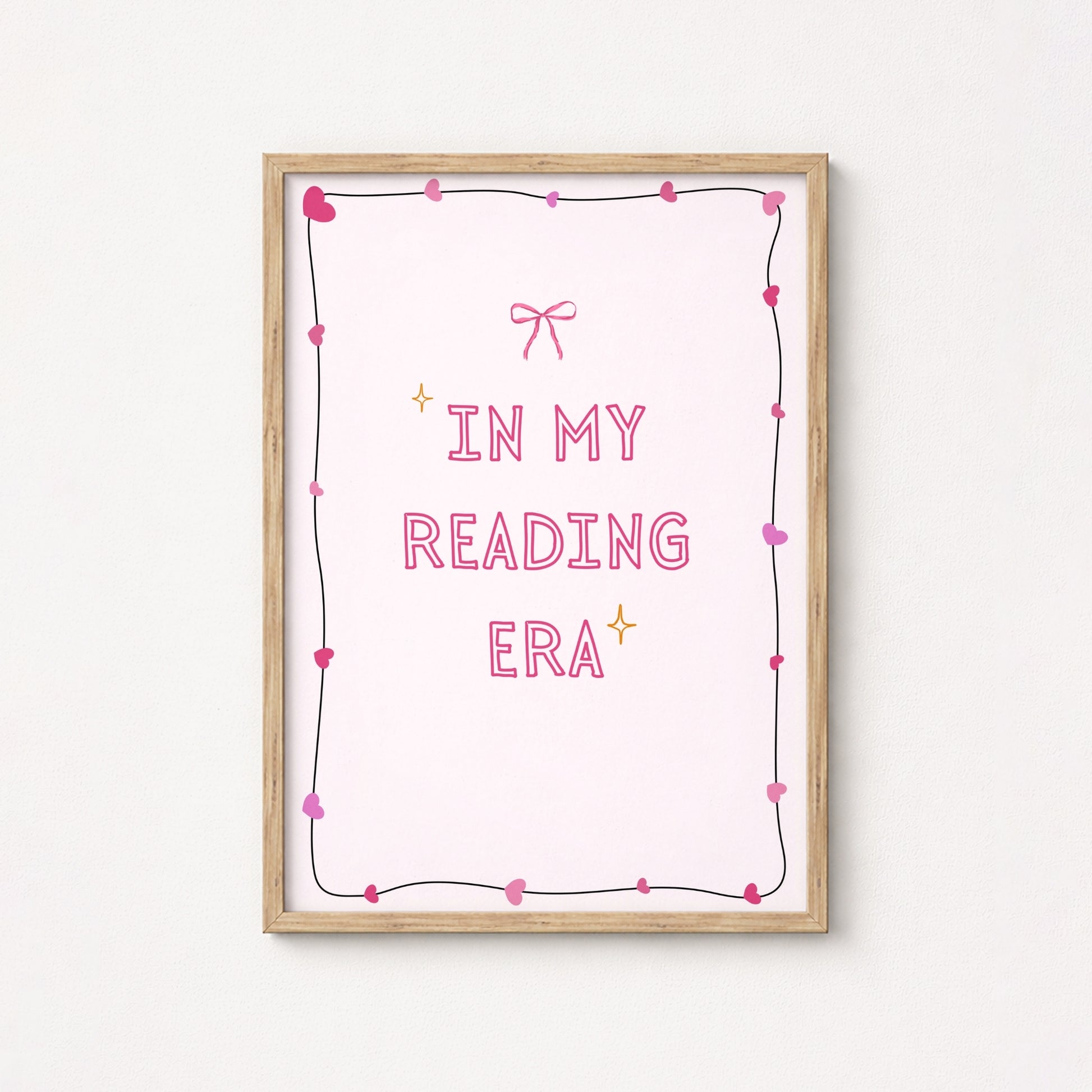 In My Reading Era - Pink Preppy Print