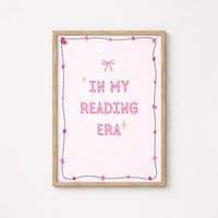 In My Reading Era - Pink Preppy Print