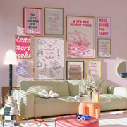 Pink Bookish Wall Art Bundle – 100+ Printable Designs