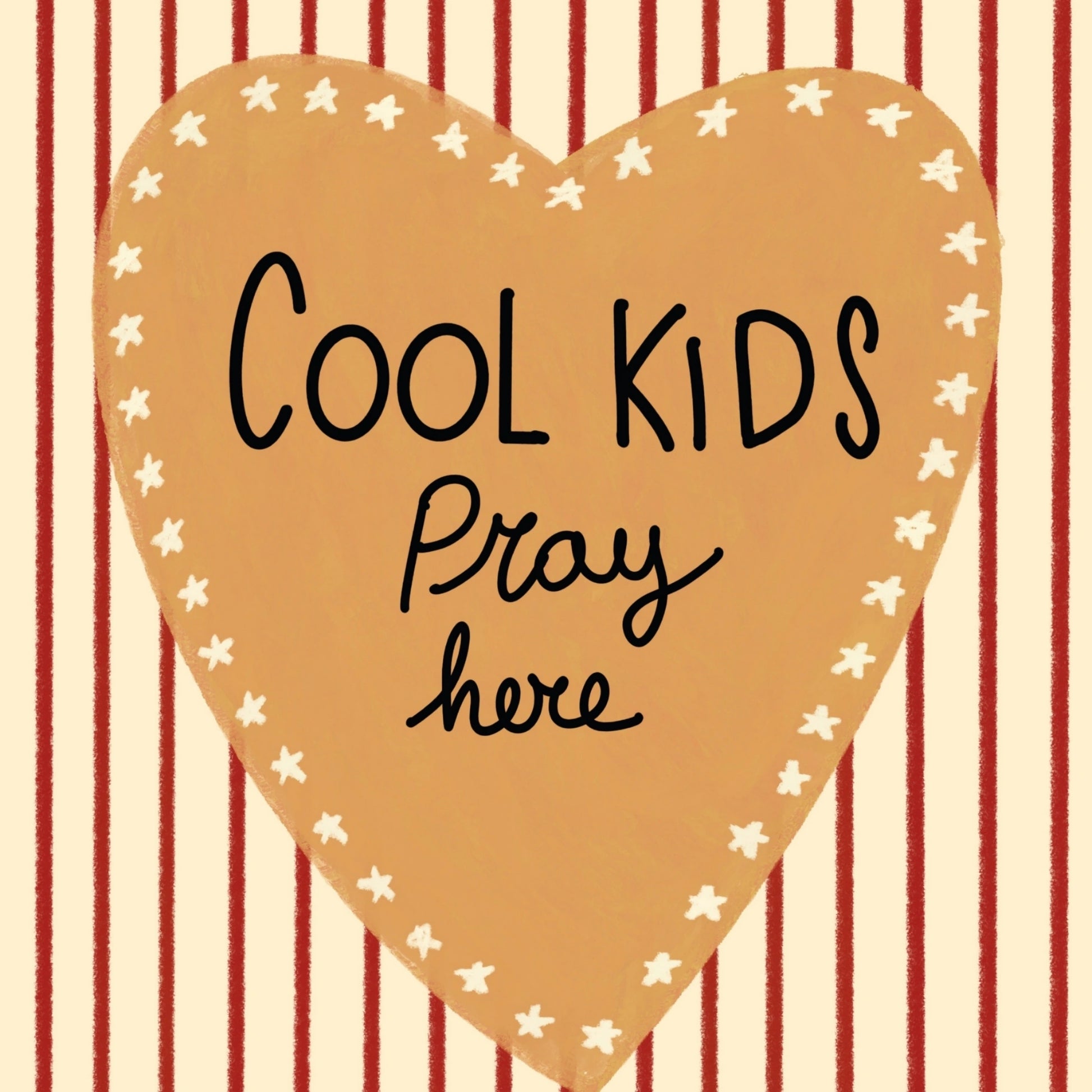 Poster vintage a righe per la cameretta dei bambini