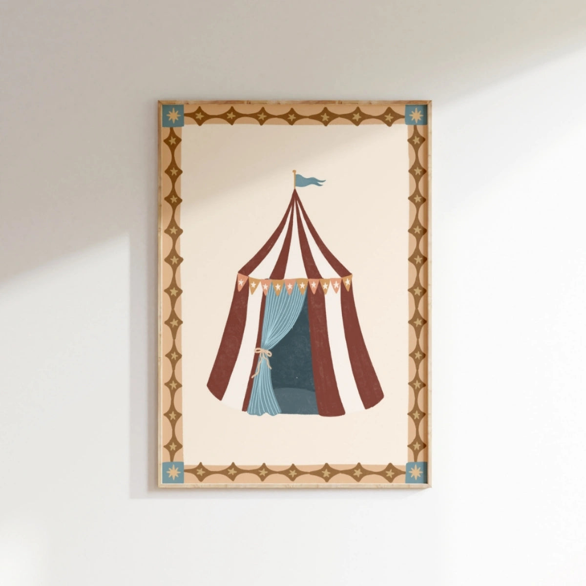 Circus Tent Nursery Wall Art, Circus Nursery Decor