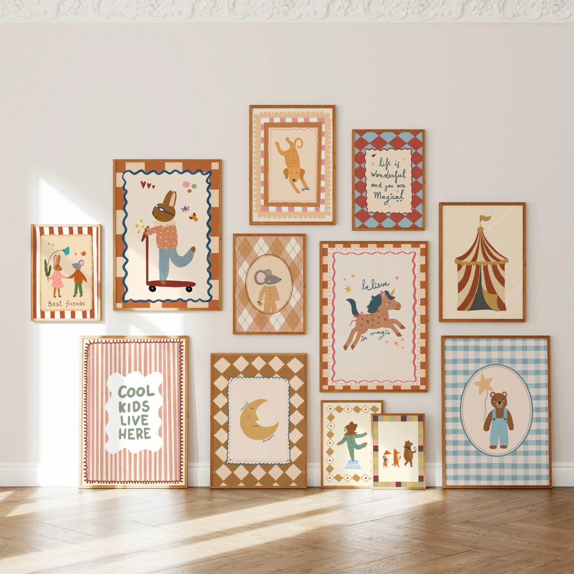Handmade Vintage Nursery Decor, over 210 prints (Instant Download)