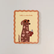 Talk to me About Books with Dog – Bookish Wall Art