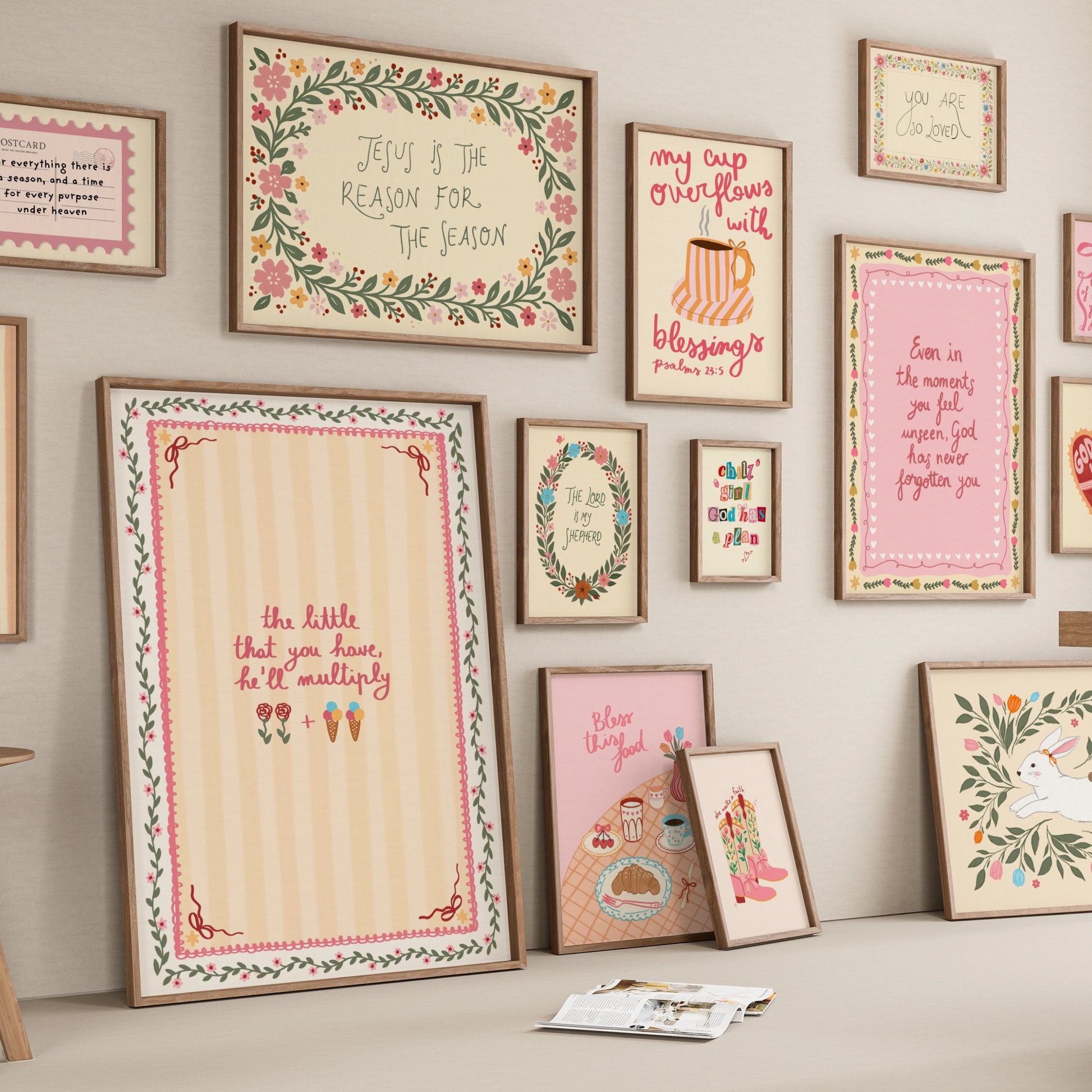 Handmade Spring Christian, over 70 prints