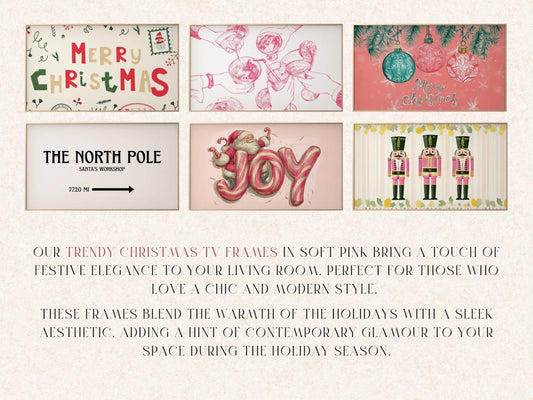 Pink Christmas, over 150 Frame Tv Il mio negozio