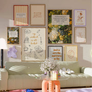 Yellow Bookish Wall Art Bundle – 100+ Printable Designs