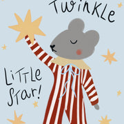 Twinkle Little Star Mouse – Art mural pour chambre de bébé et enfants