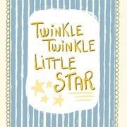 Twinkle Little Star Blue Stripes – Nursery & Kids Wall Art