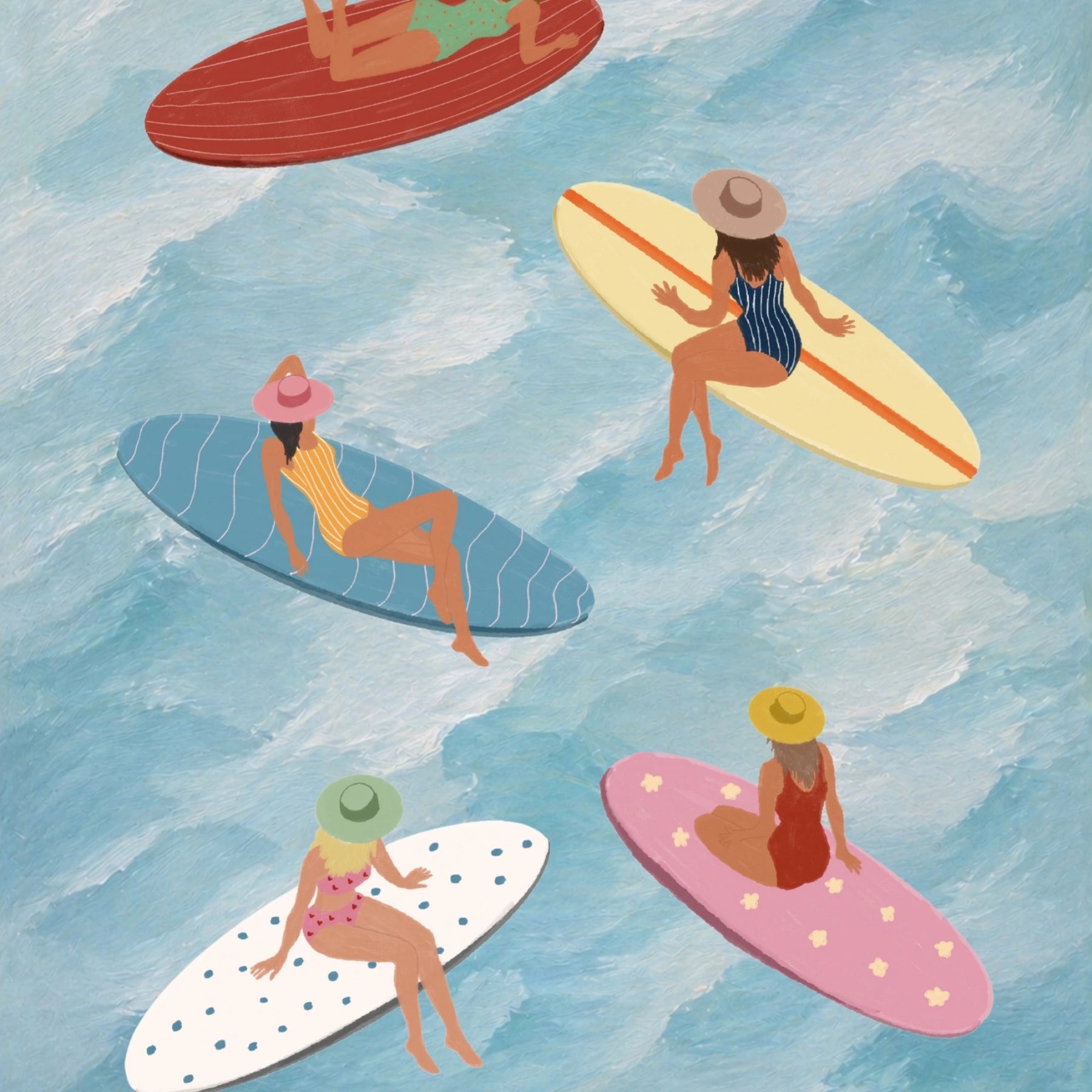 Surf Girls Wall Art