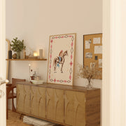Pink Rodeo Cowgirl – Arte de pared costero