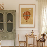 Vintage Hot Air Balloon – Nursery & kids wall art