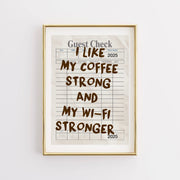 Funny Coffee Quote - Poster da cucina