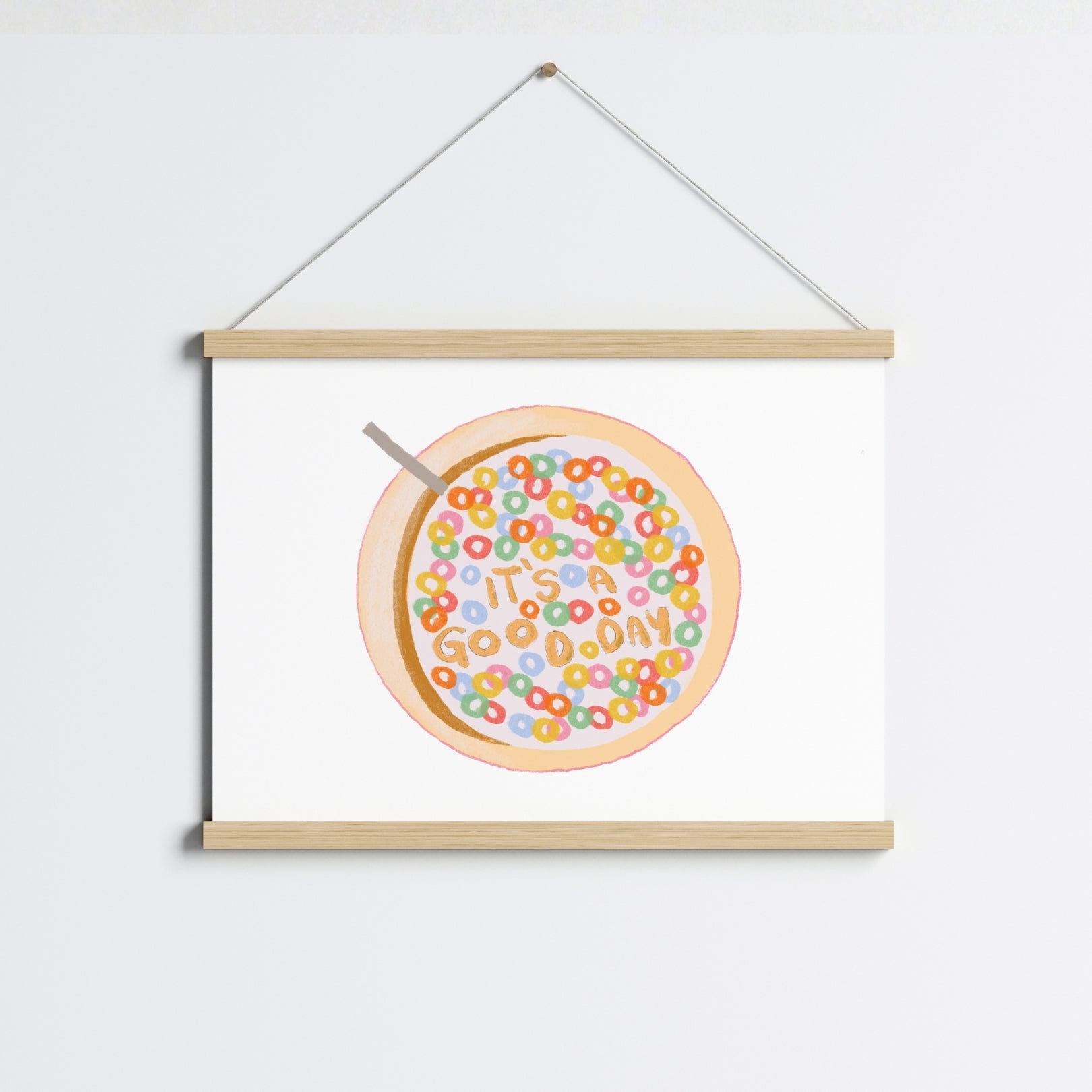 Cereal Bowl Wall Art – It’s a Good Day Print