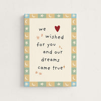 We Wished for You Nursery Canvas Print