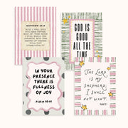 Bible Verses & Faith Quotes – Christian Wall Art Set of 4