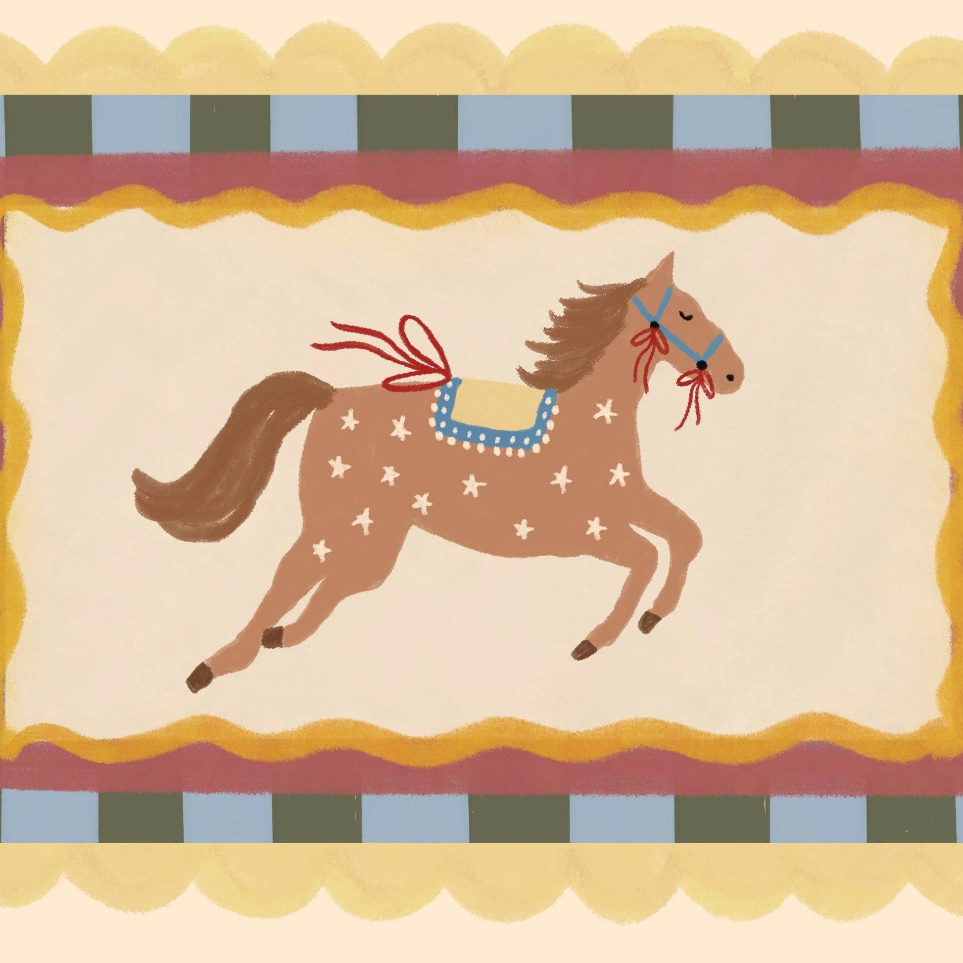 Stampa Cavallo cowboy per cameretta