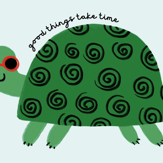 Turtle Nursery Print – Cute Animal Wall Art