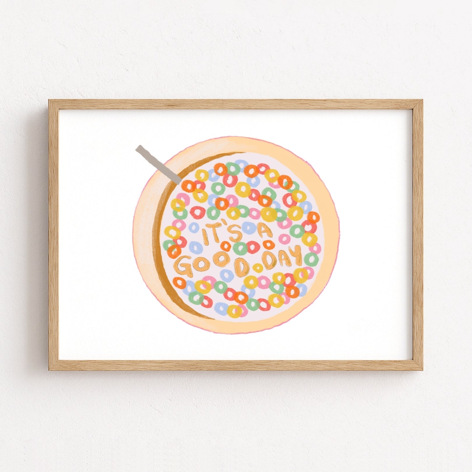Cereal Bowl Wall Art – It’s a Good Day Print