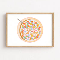 Cereal Bowl Wall Art – It’s a Good Day Print