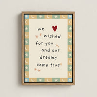 We Wished for You Nursery Canvas Print