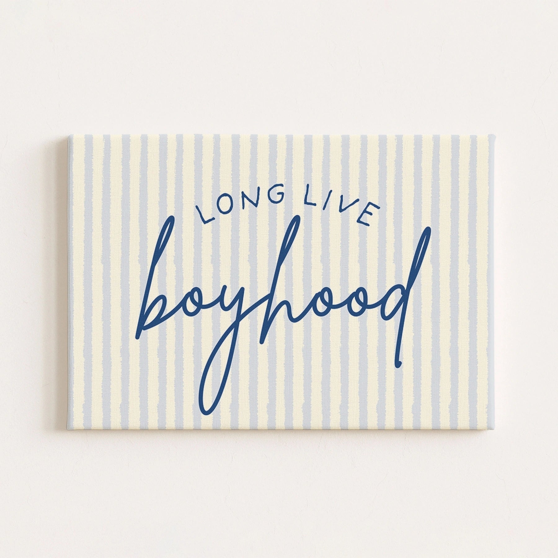 Long Live Boyhood Nursery Canvas Print