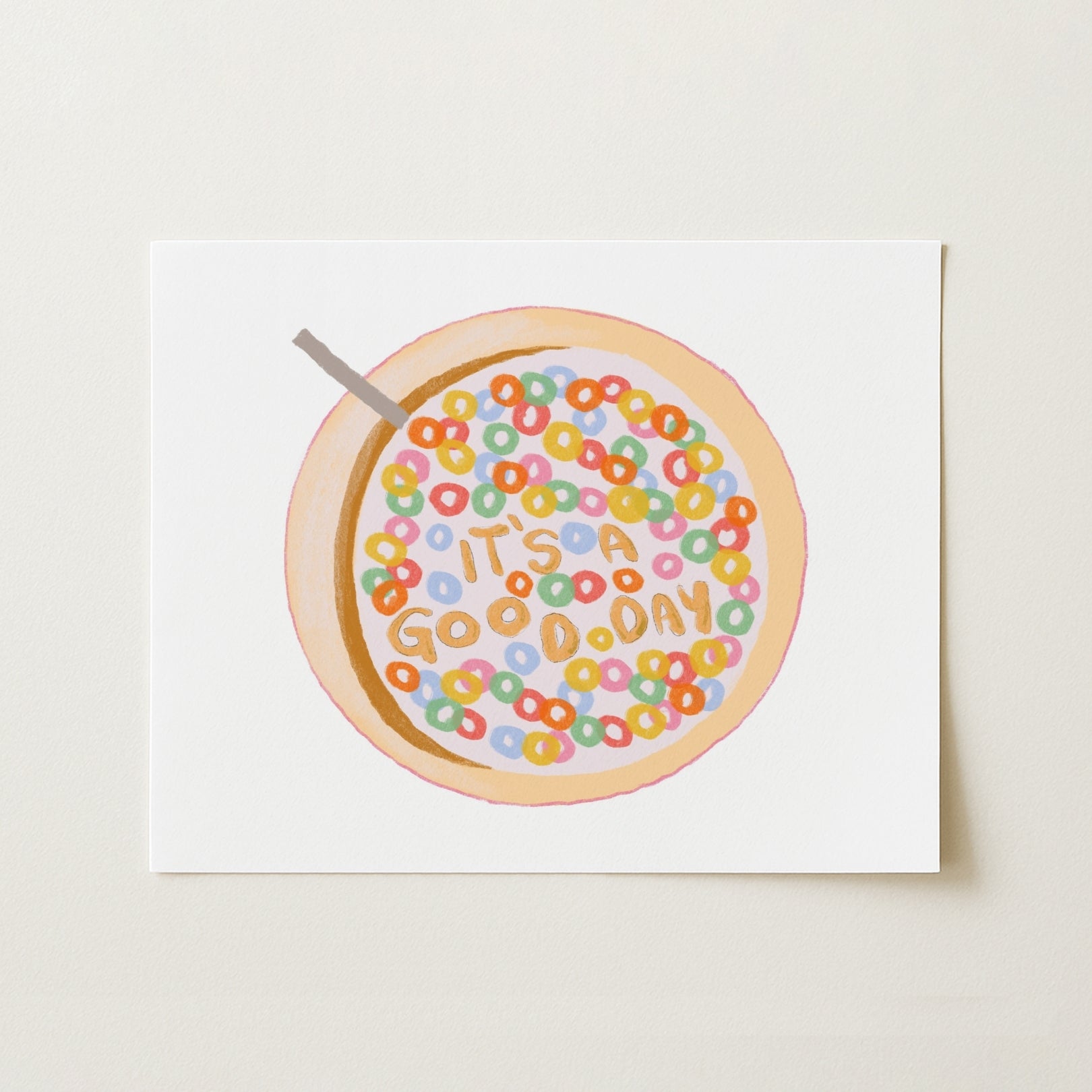 Cereal Bowl Wall Art – It’s a Good Day Print