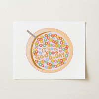 Cereal Bowl Wall Art – It’s a Good Day Print