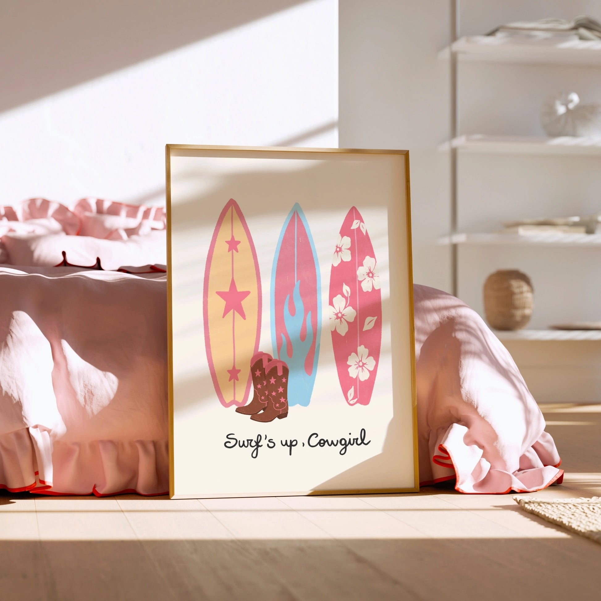 Surf’s Up Cowgirl Wall Art