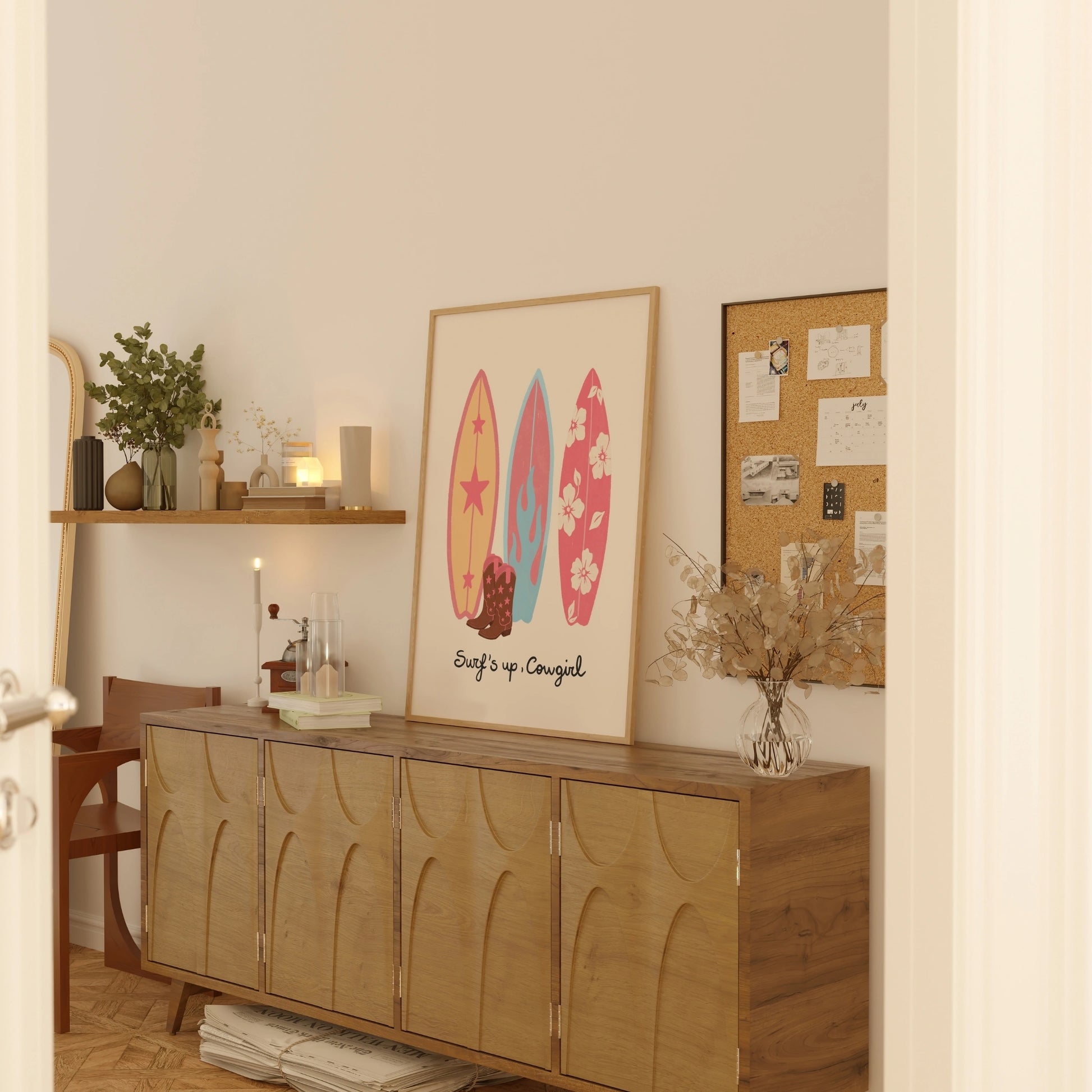 Surf’s Up Cowgirl Wall Art